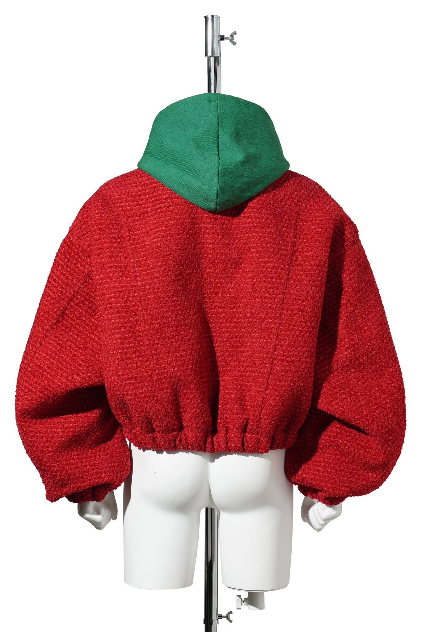 PUFFED STRAWBERRY TRUCKER JACKET / RED