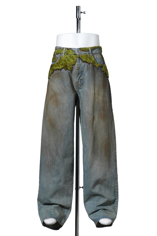 MOSS-GROWN DENIM PANTS / INDIGO