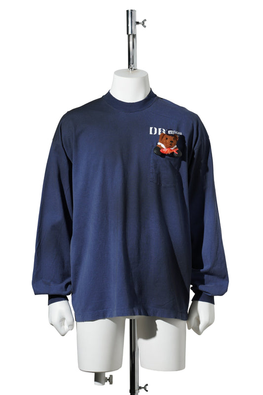 L/S T-SHIRT WITH MY WORK WEAR BEAR / NAVY