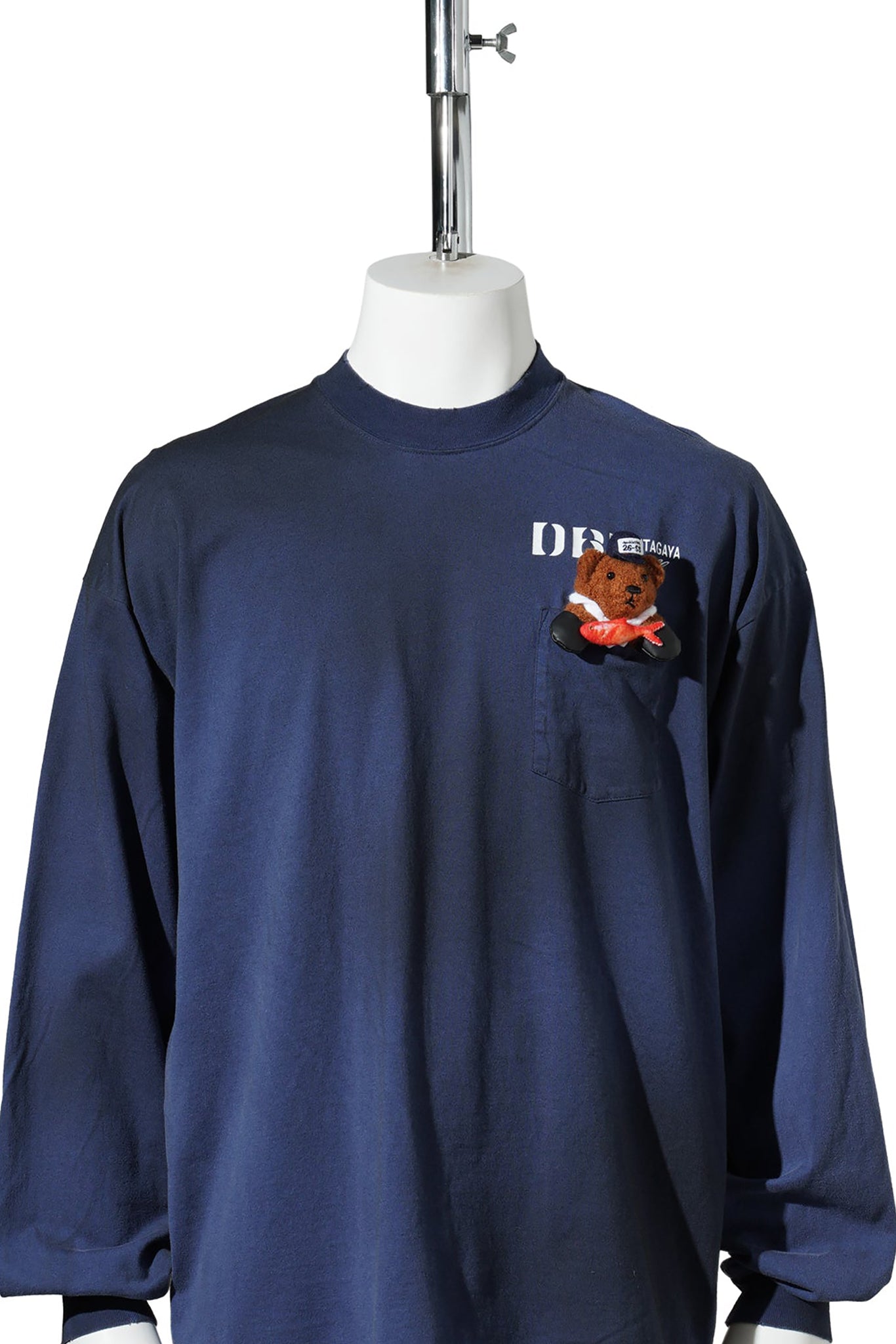 L/S T-SHIRT WITH MY WORK WEAR BEAR / NAVY