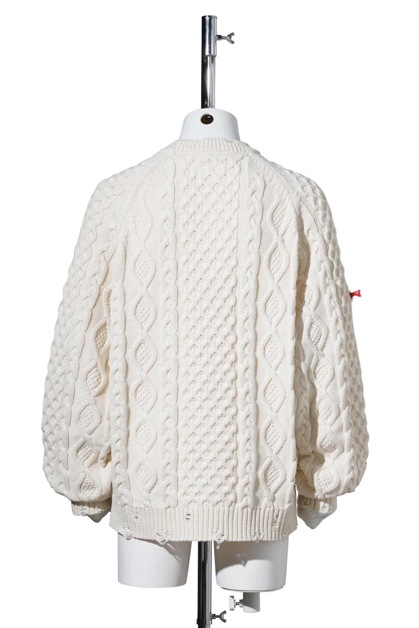 CAUGHT IN THE CABLE FISHERMAN KNIT / WHITE