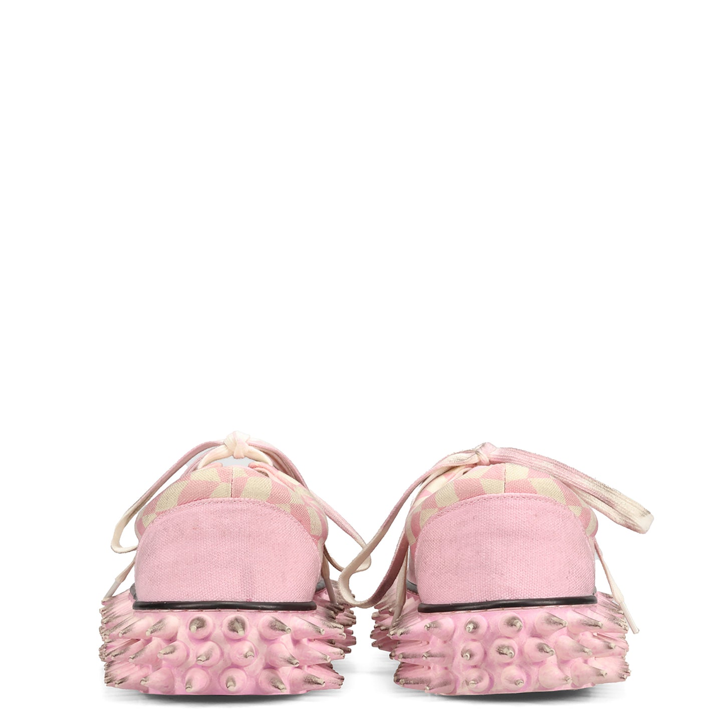 DIRTY SPIKE CANVAS SNEAKER / PINK
