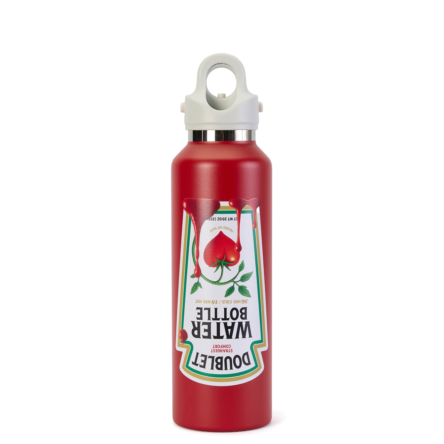 FRIDGE STYLE WATER BOTTLE/MEDIUM / KETCHUP