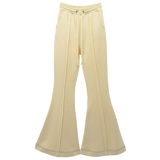 FLARED SWEATPANTS / BEIGE