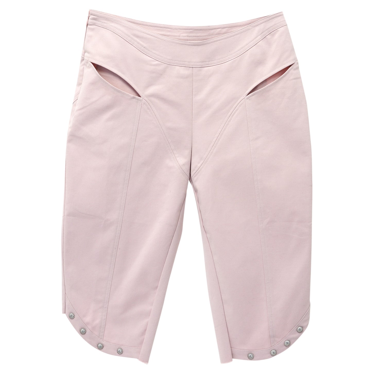 RIVET SKINNY SHORTS / PINK