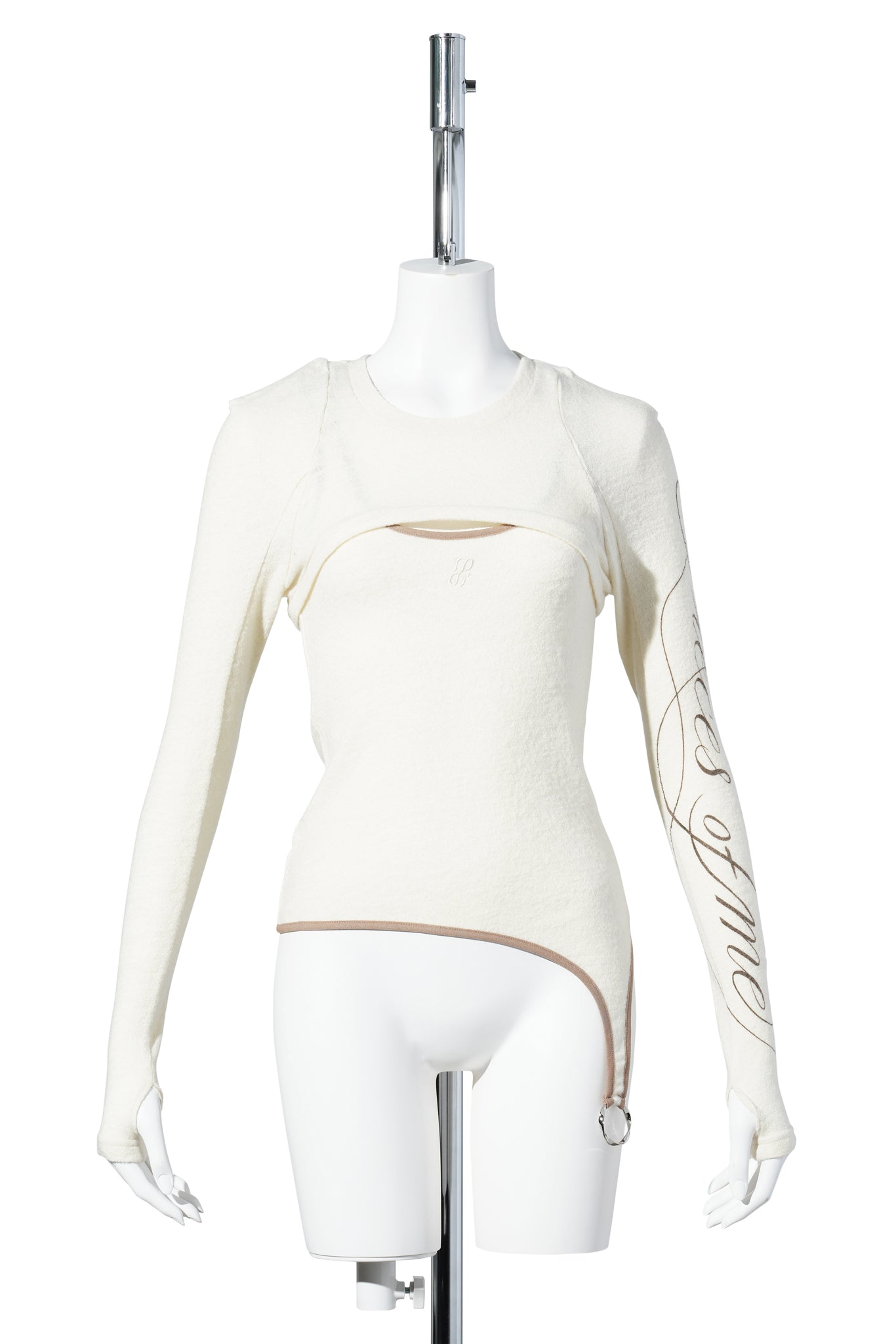 WOMEN COTTON TWO-PIECE SET / WHITE