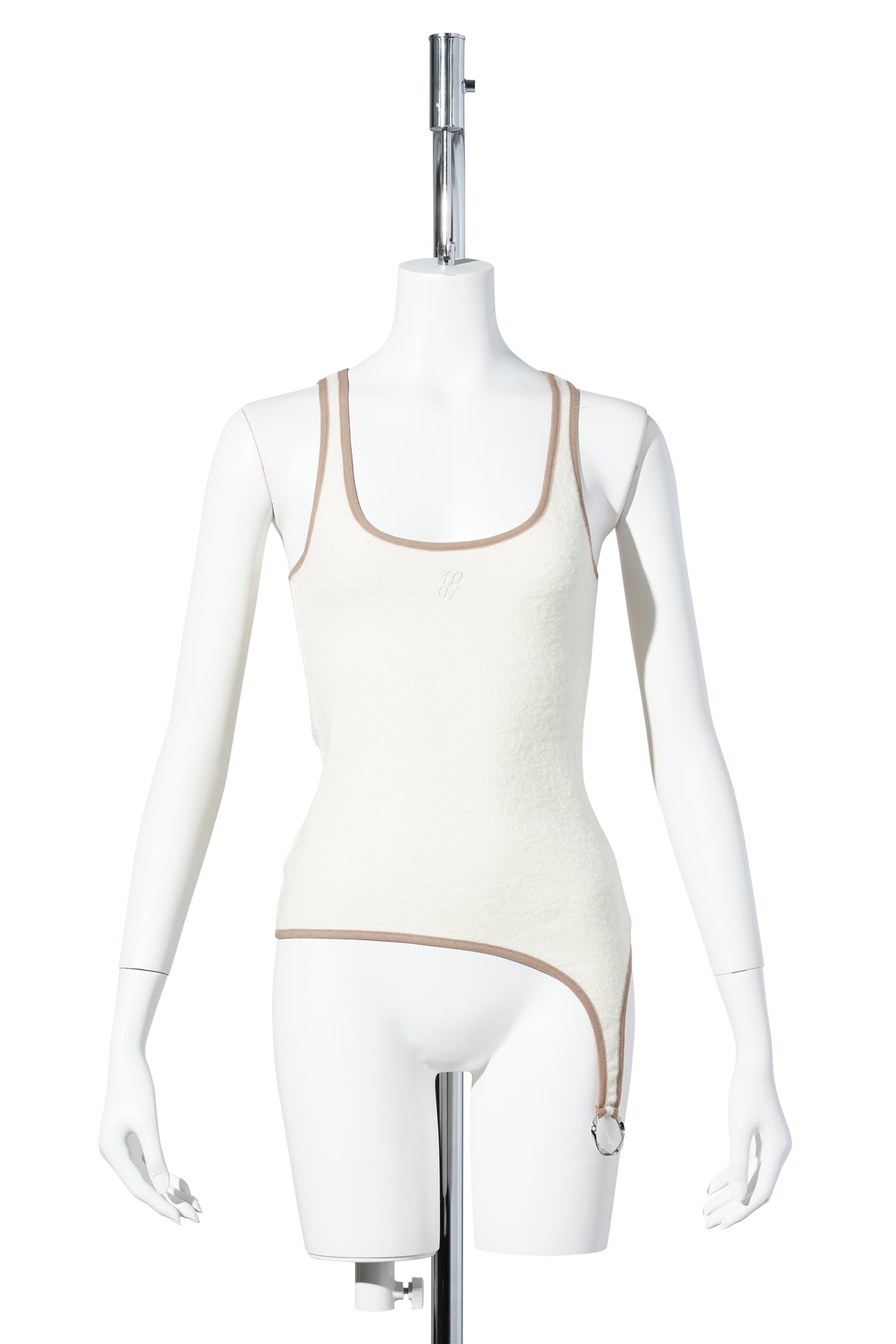 WOMEN COTTON TWO-PIECE SET / WHITE