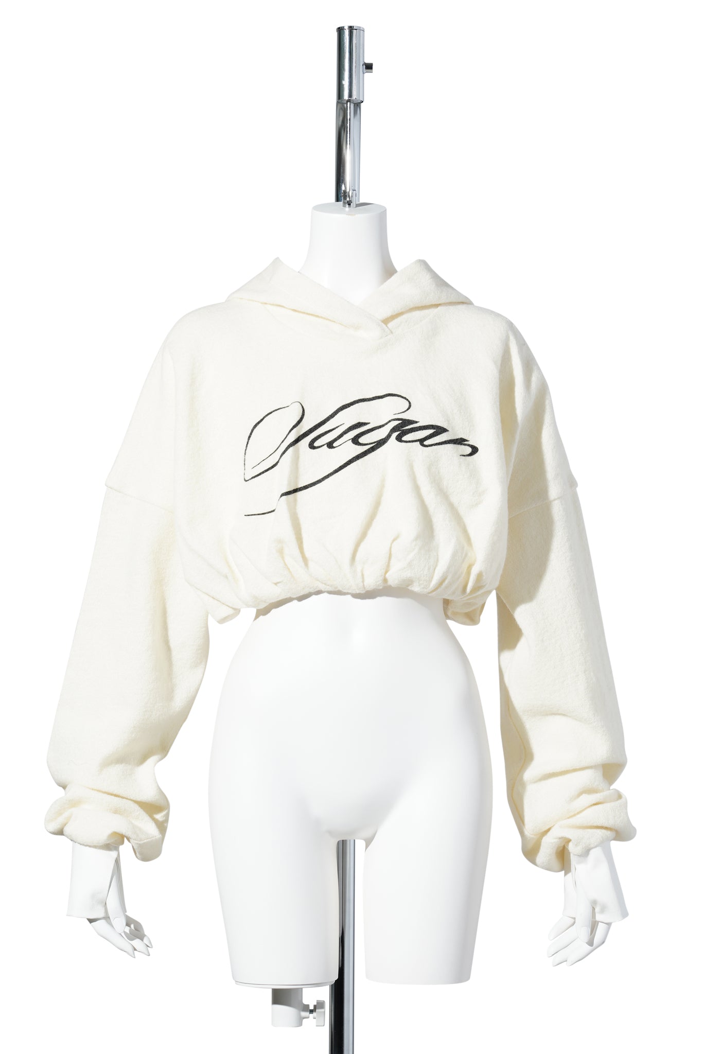 WOMEN COTTON HOODIE / WHITE