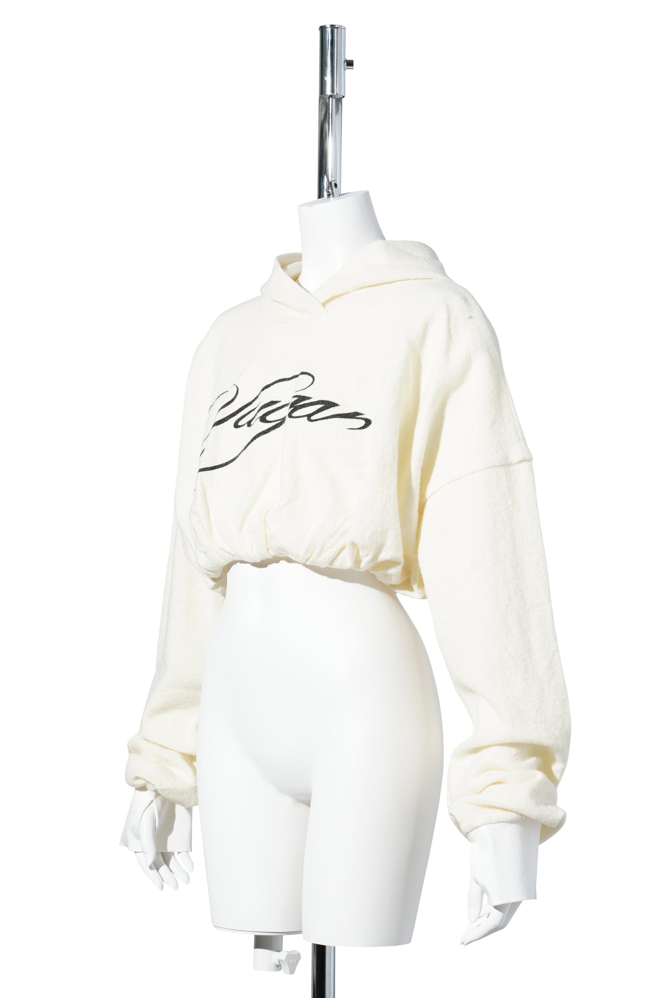 WOMEN COTTON HOODIE / WHITE