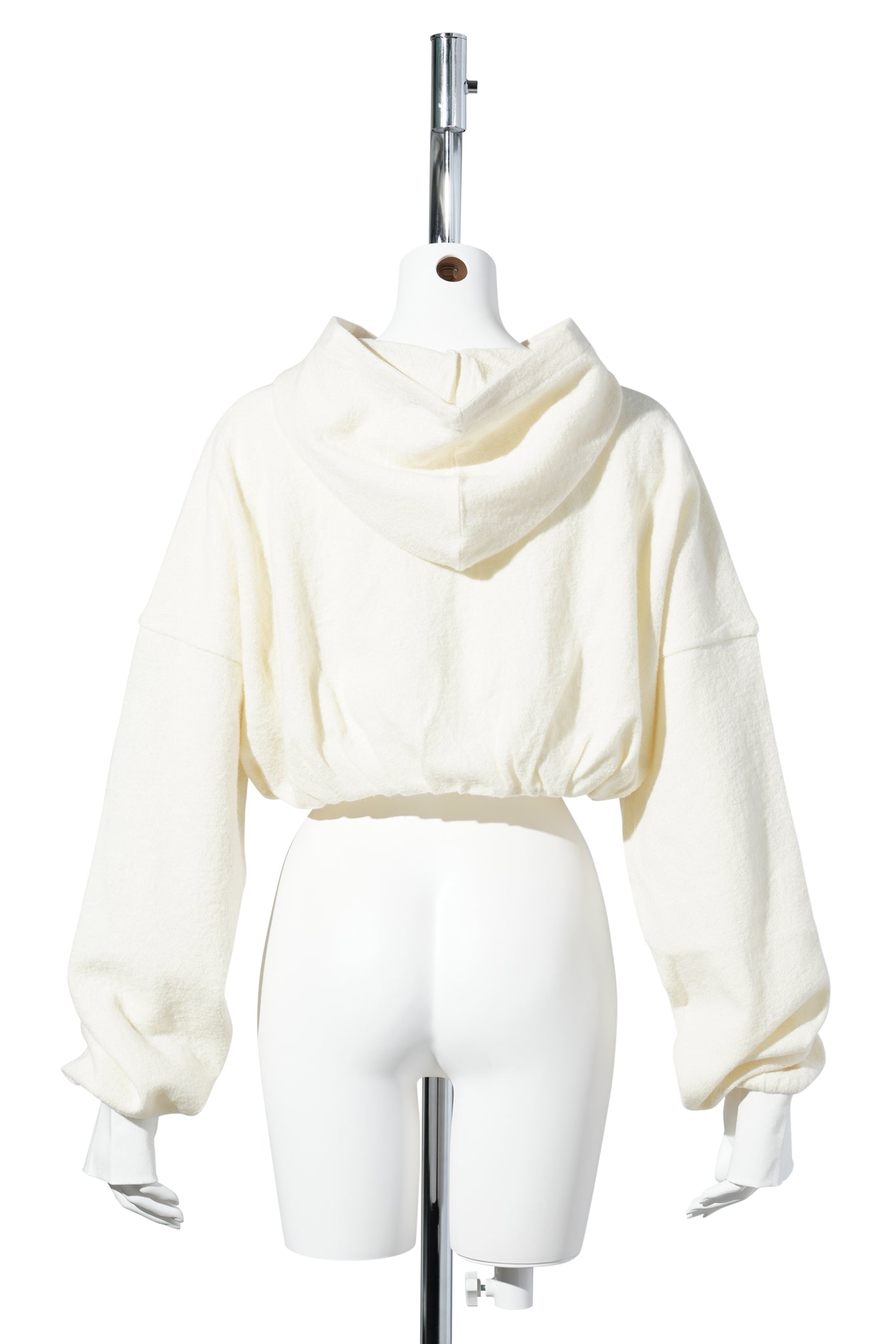 WOMEN COTTON HOODIE / WHITE