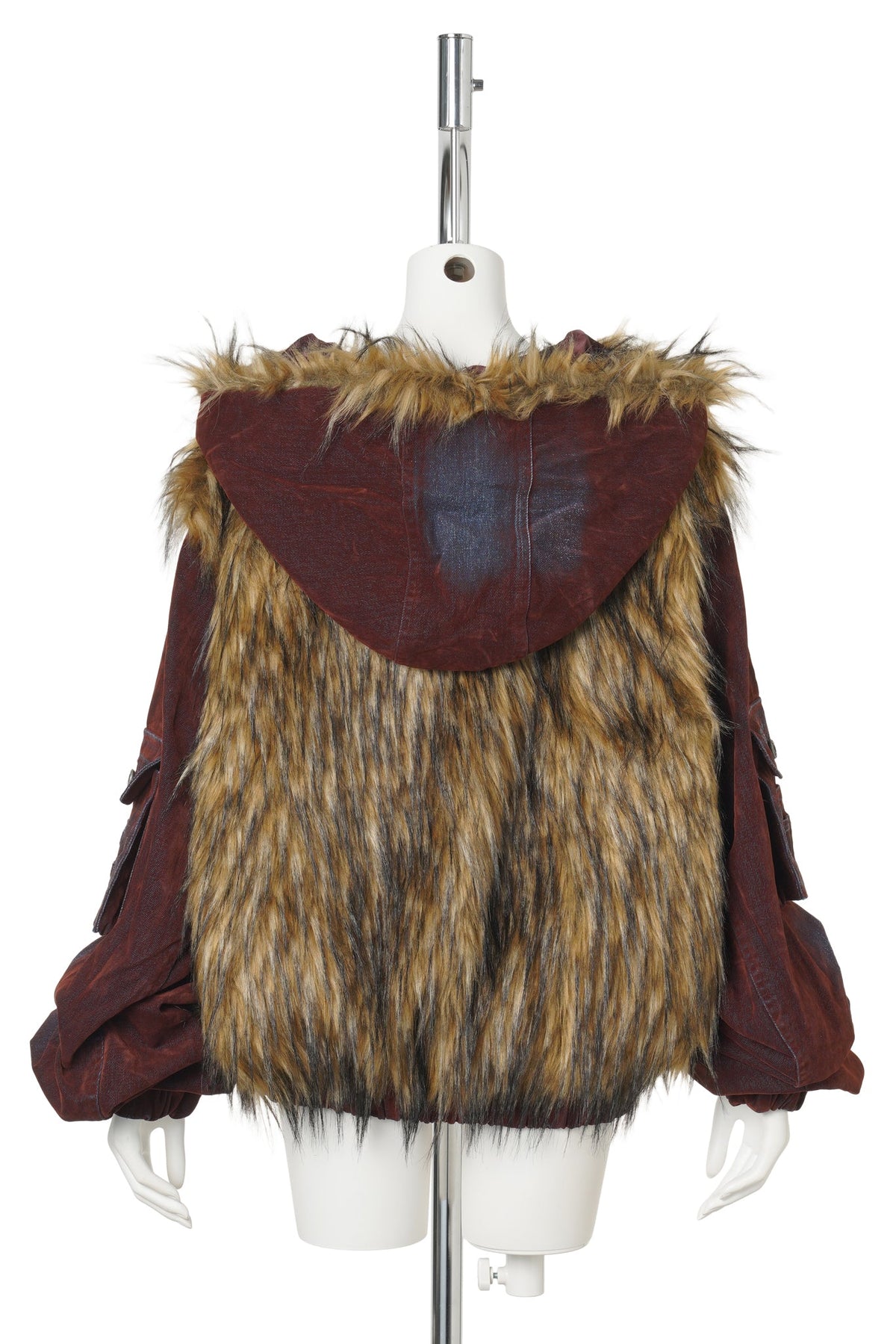FUR JACKET / RUST RED