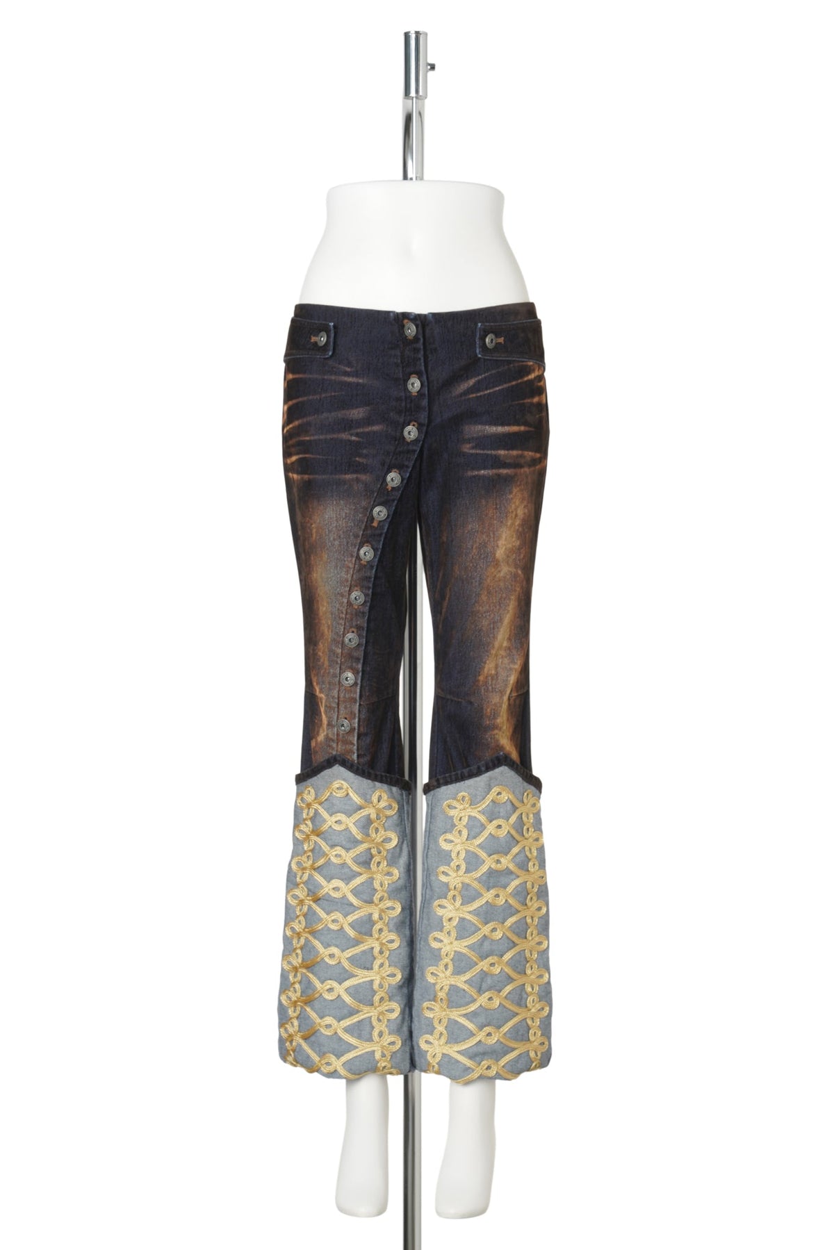 ROCK DENIM JEANS / BROWN