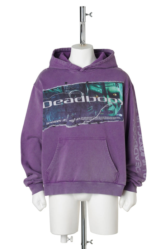 DIGITALLY PATCHED HOODIE / PURPLE