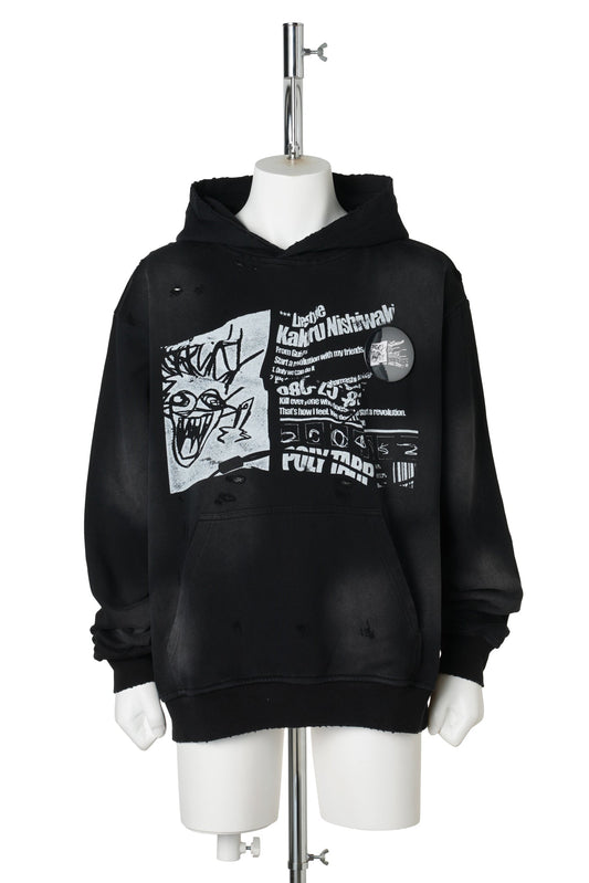 “DEADBOOY” LOGO HOODIE / BLACK