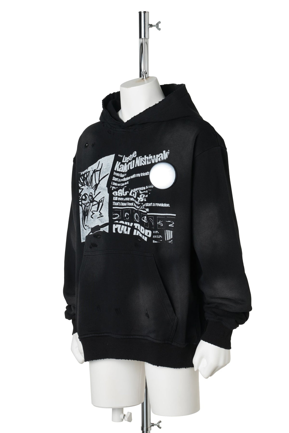 “DEADBOOY” LOGO HOODIE / BLACK
