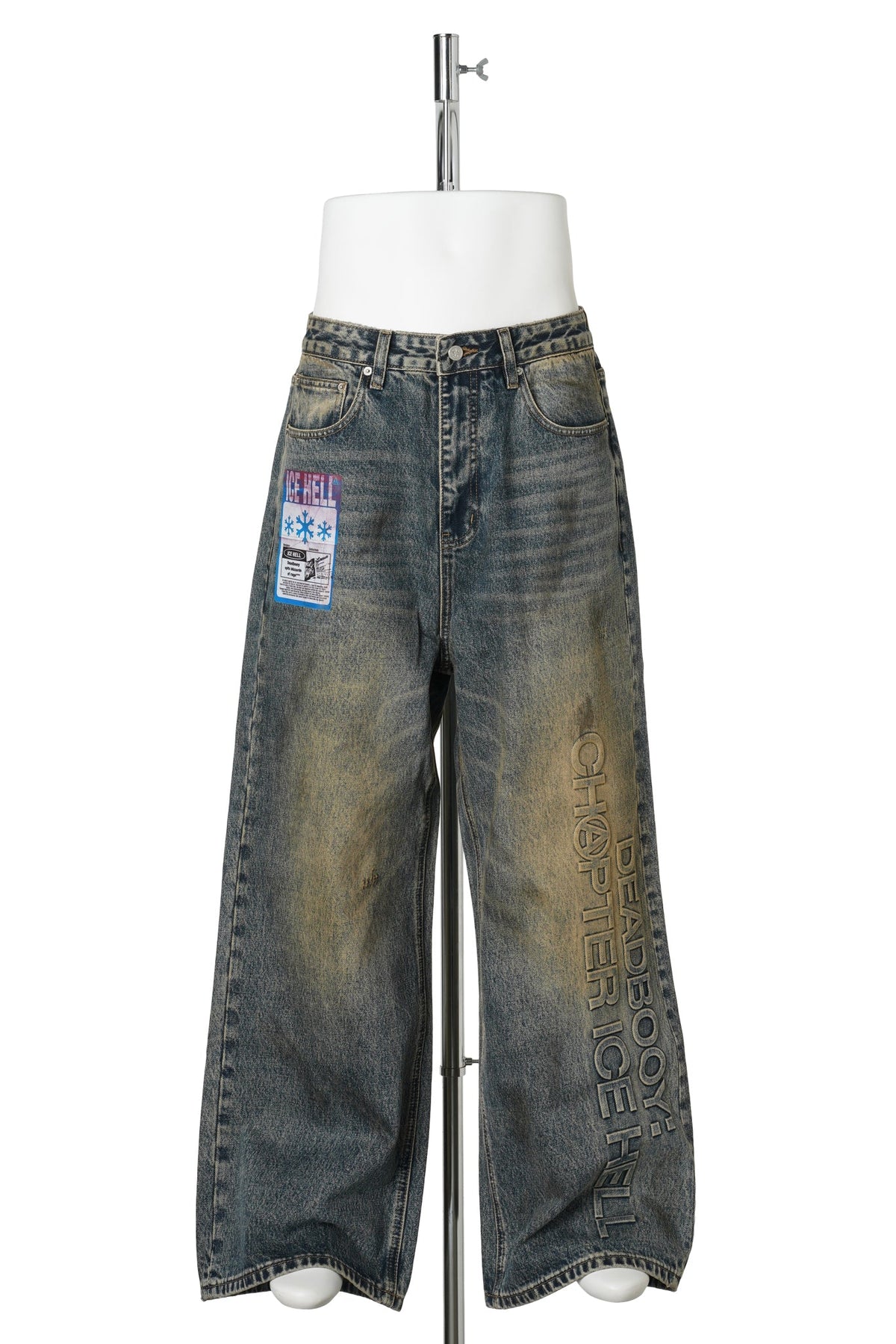 “ICE HELL” WASHED DENIM / BLUE