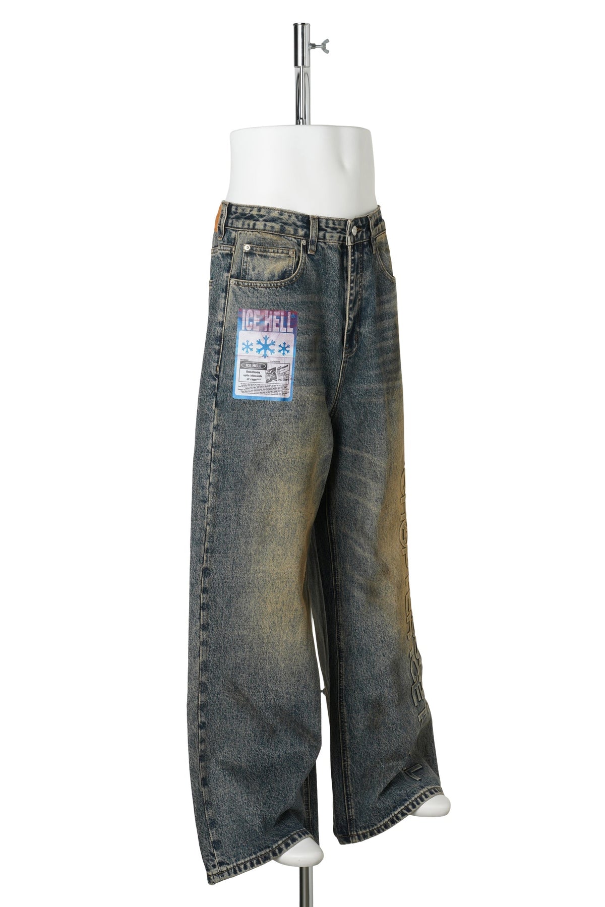 “ICE HELL” WASHED DENIM / BLUE