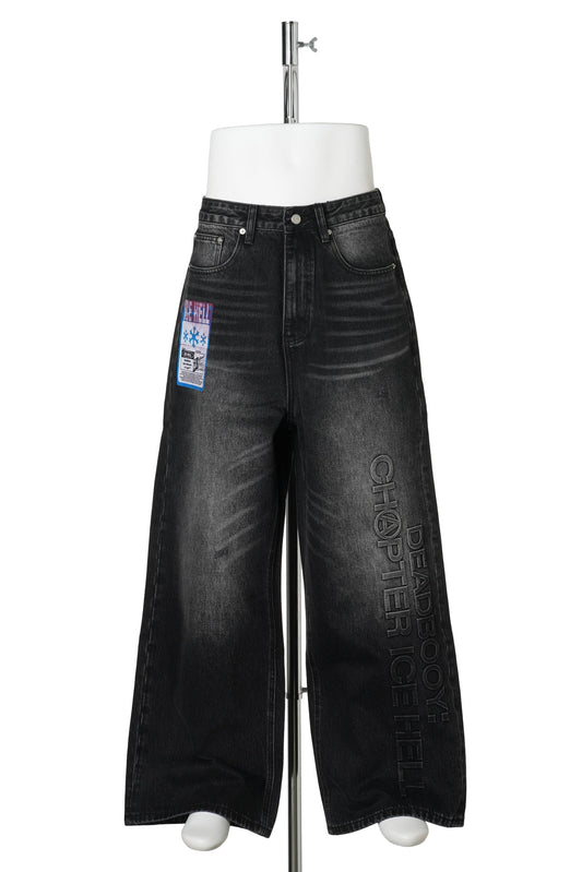 “ICE HELL” WASHED DENIM / BLACK