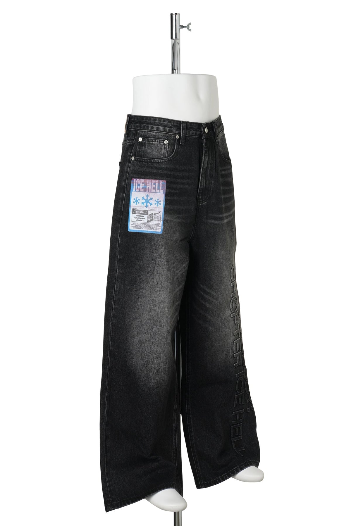 “ICE HELL” WASHED DENIM / BLACK