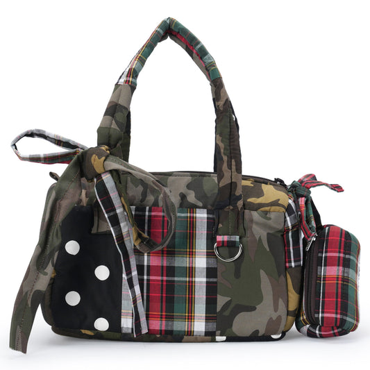 BAKIE BAG / RED/BROWN/GREEN