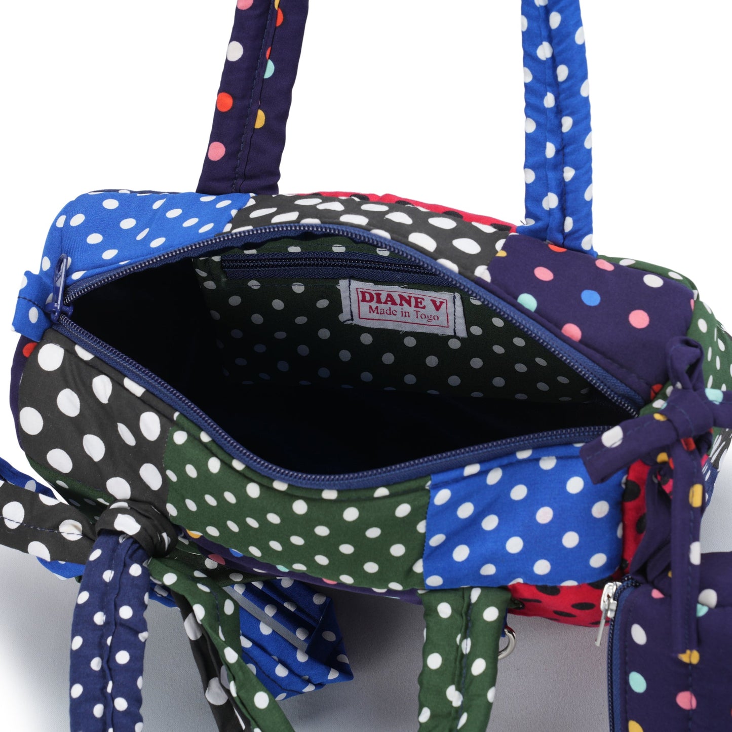LAUREN BAG / DOTS/GREEN/BLUE/YELLOW