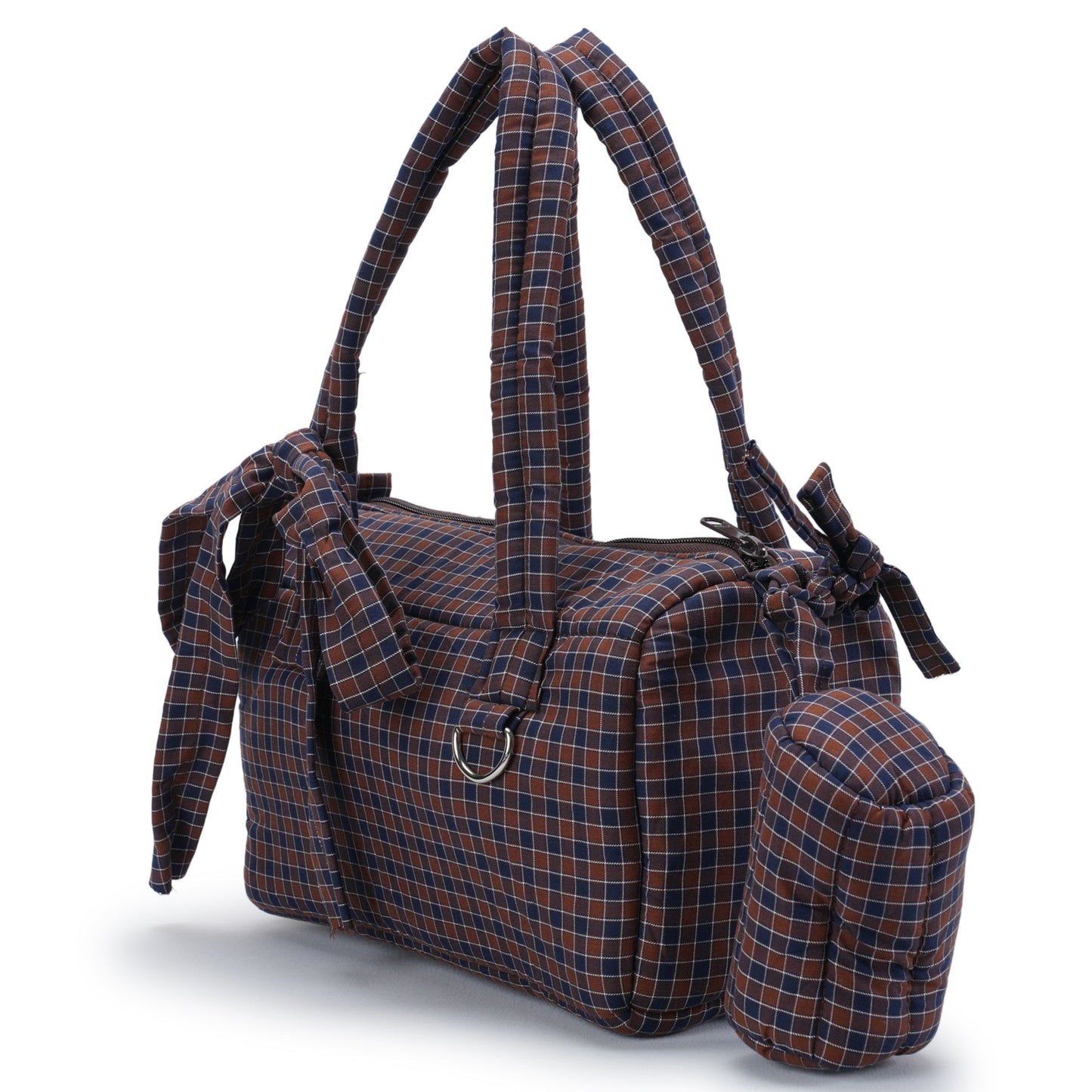 CIGY BAG / BROWN/BLUE