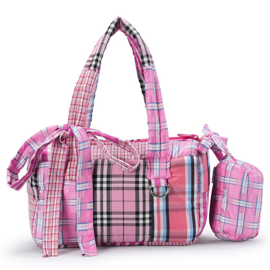 CANDY BAG / PINK/WHITE