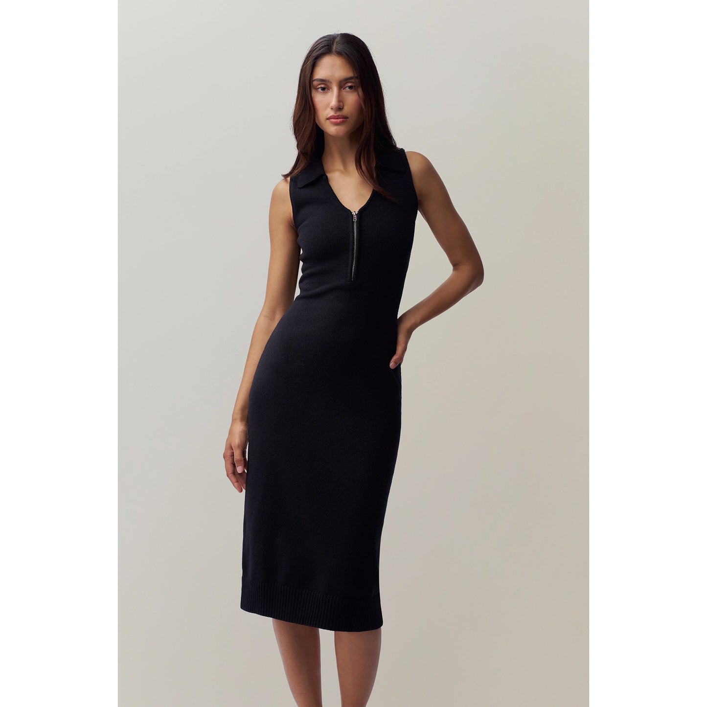 CALESIA MIDI DRESS / BLACK