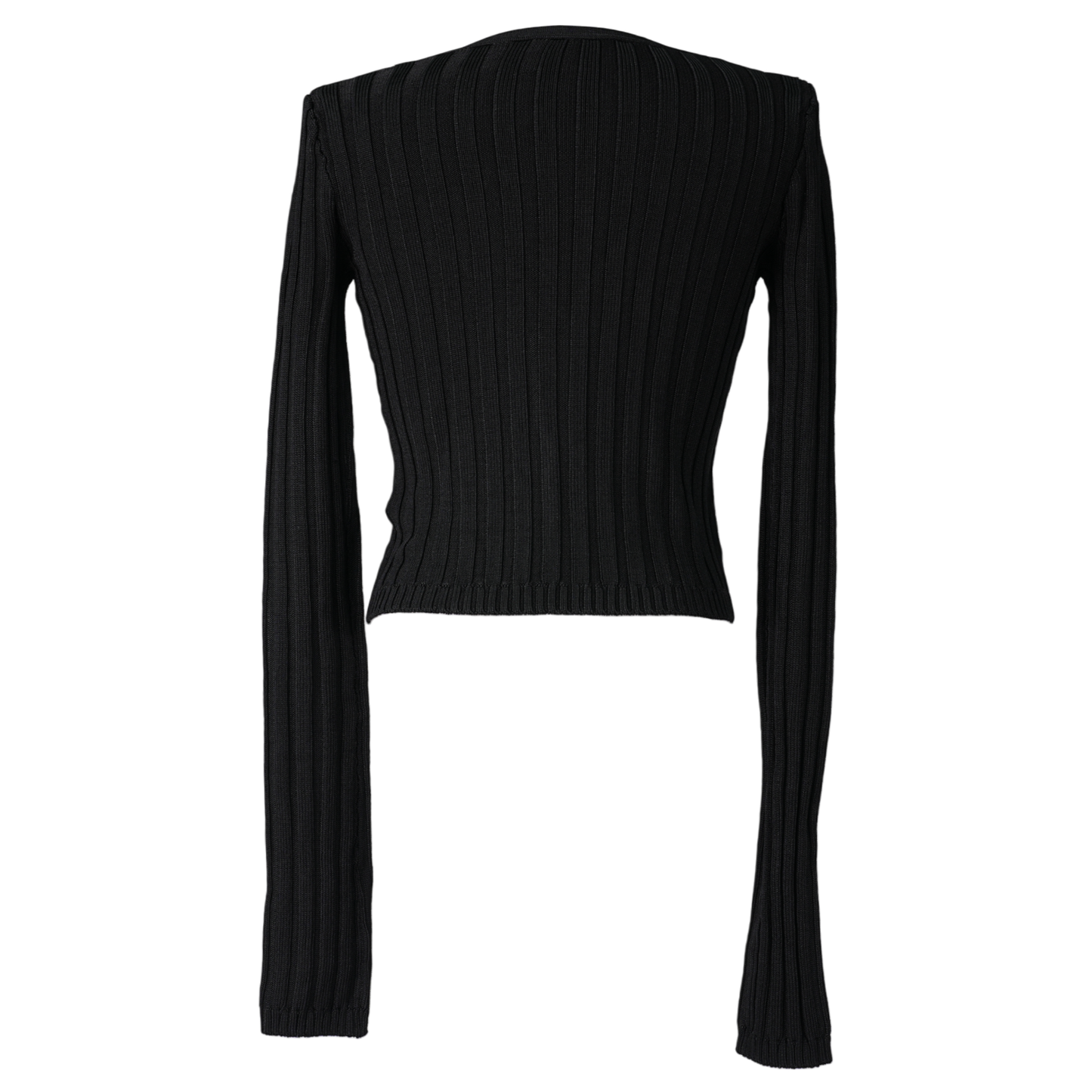 SLINKY RIB CARDIGAN / BLACK