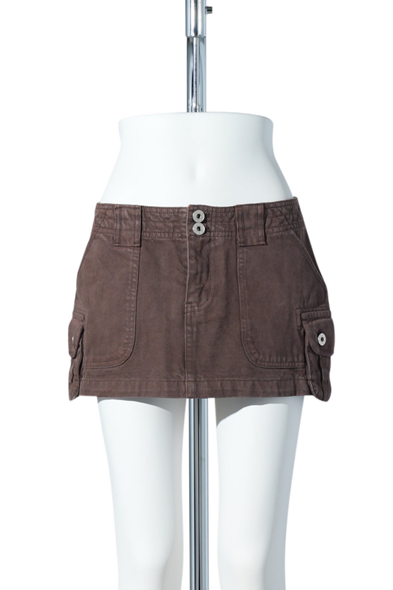 ANAIS CARGO MINI SKIRT / CHOCOLATE