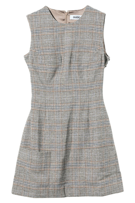 ROWAN TARTAN DRESS / GREEN MULTI