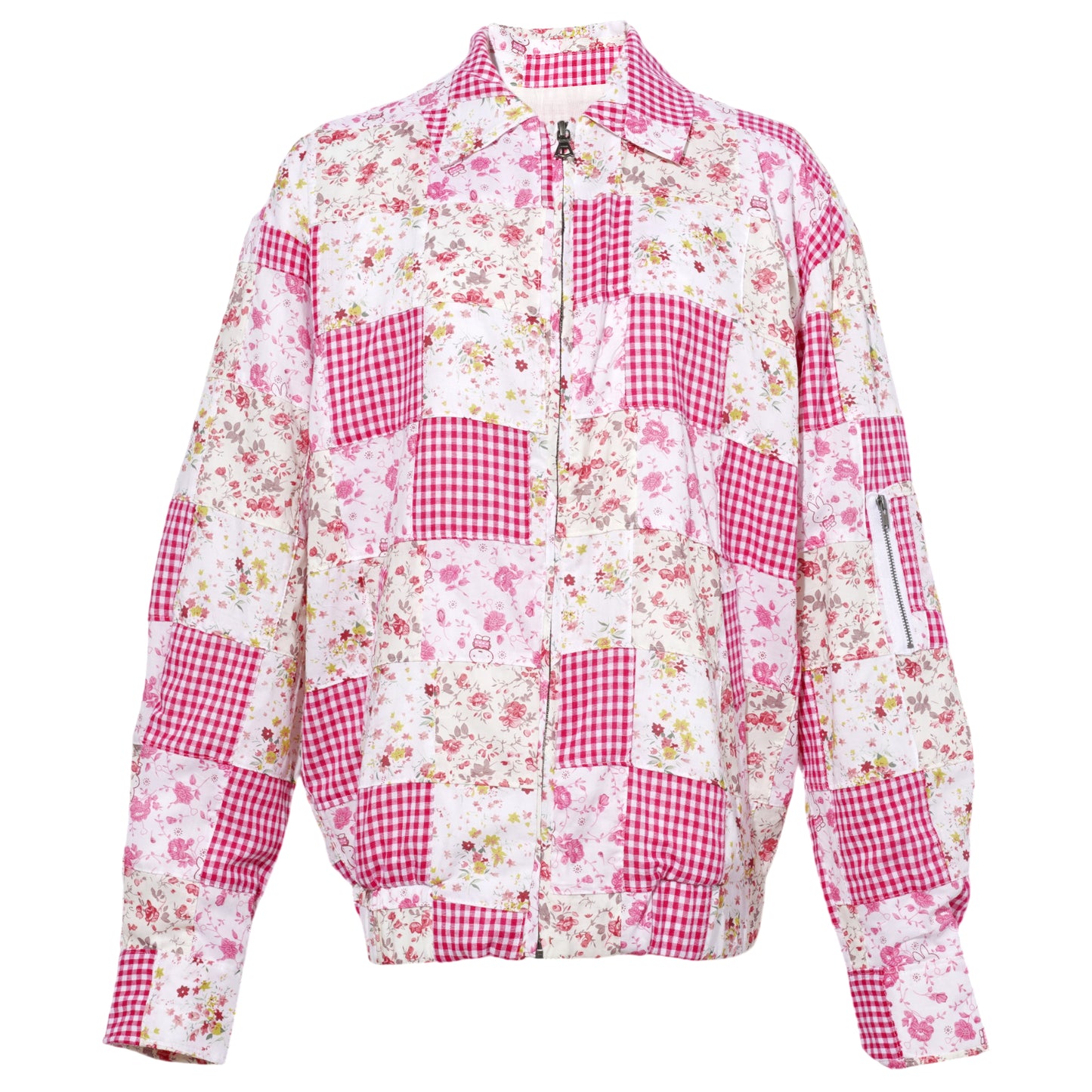 ADRIAN PATCHWORK BOMBER / PINK MULTI