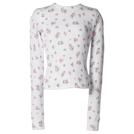 LONG SLEEVE THERMAL TOP / WHITE