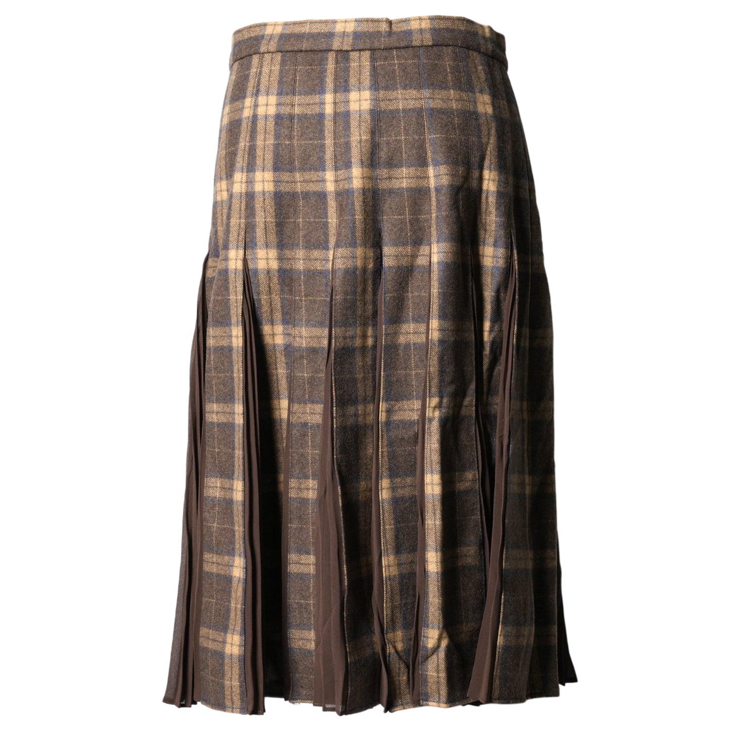 GIBSON TARTAN SKIRT / BROWN