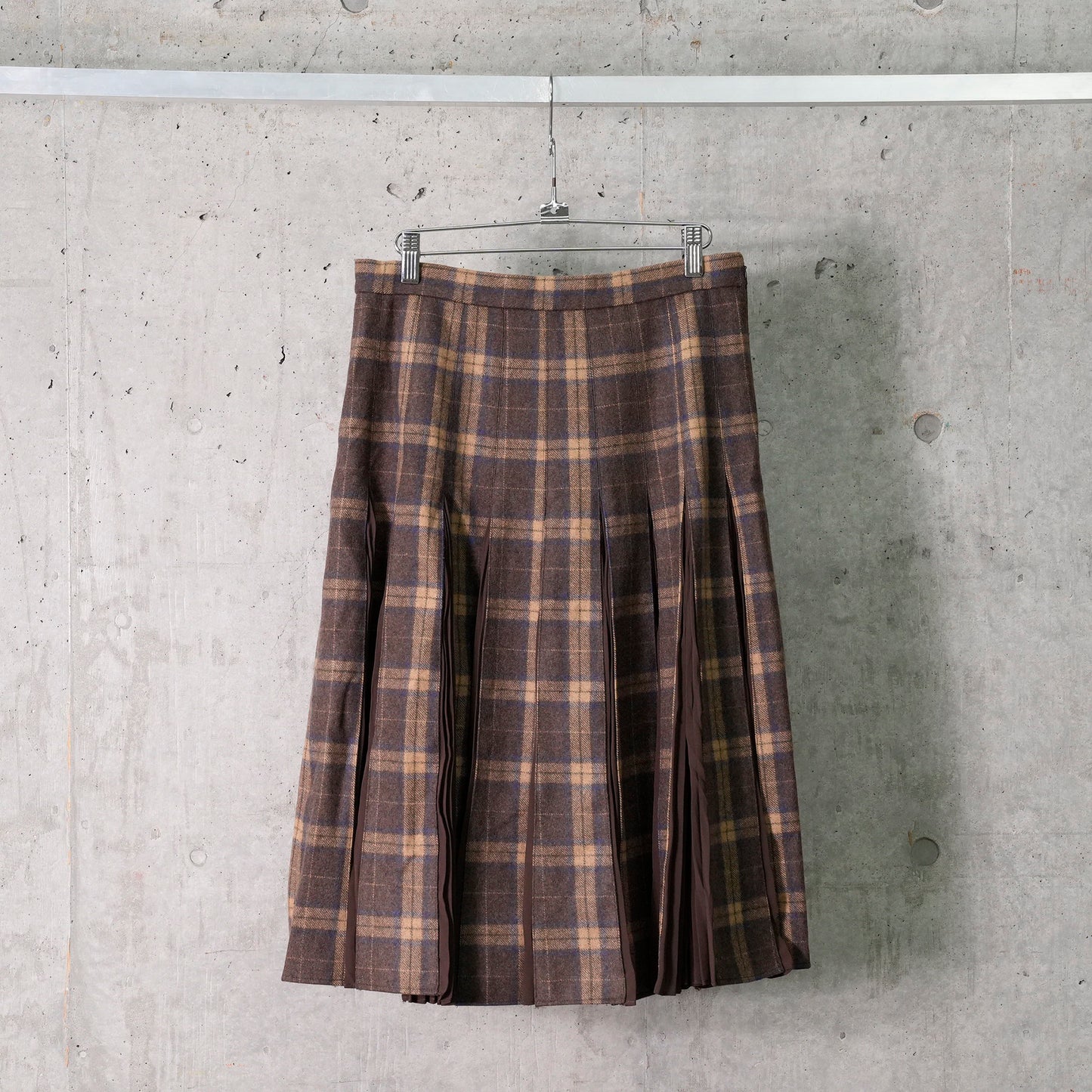 GIBSON TARTAN SKIRT / BROWN