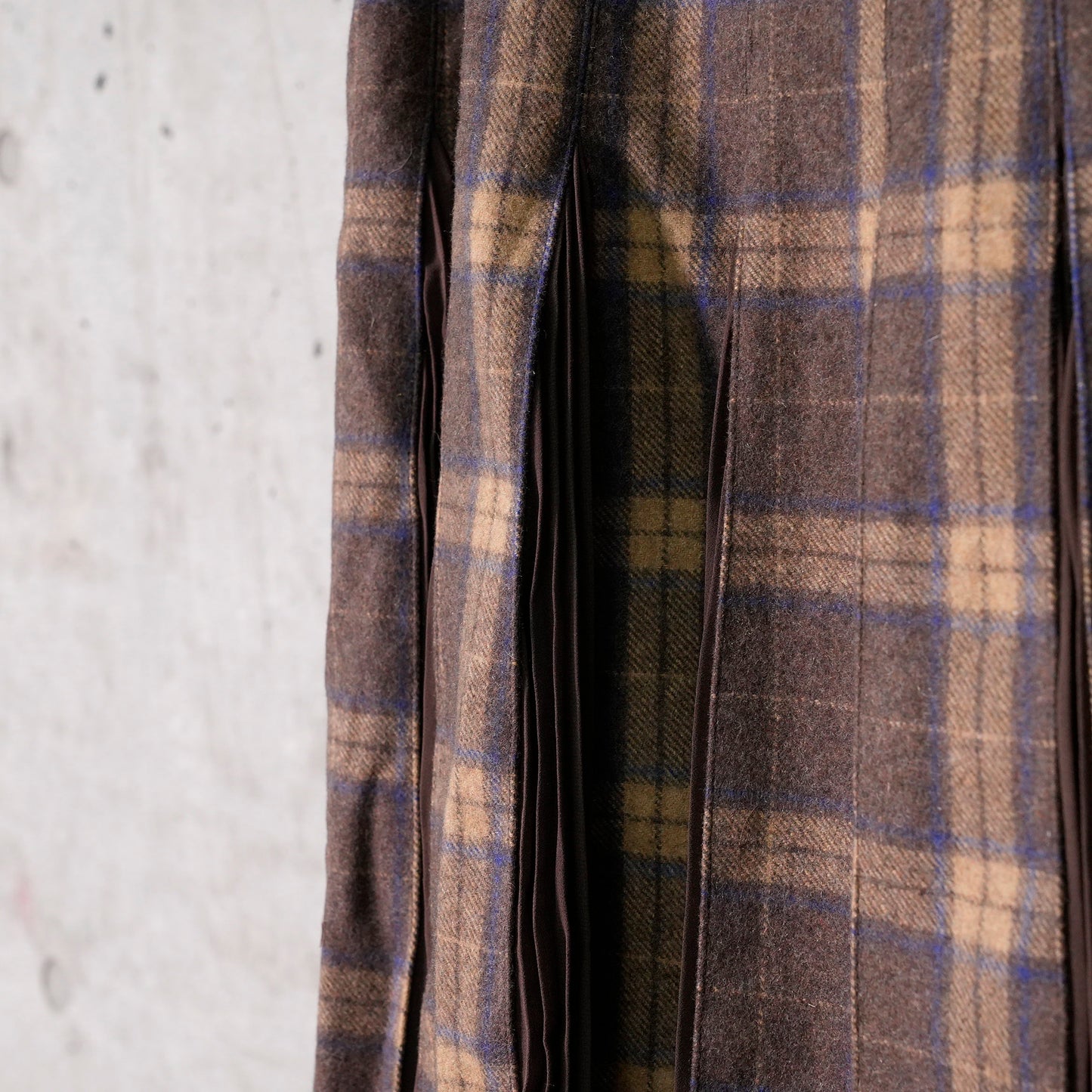 GIBSON TARTAN SKIRT / BROWN