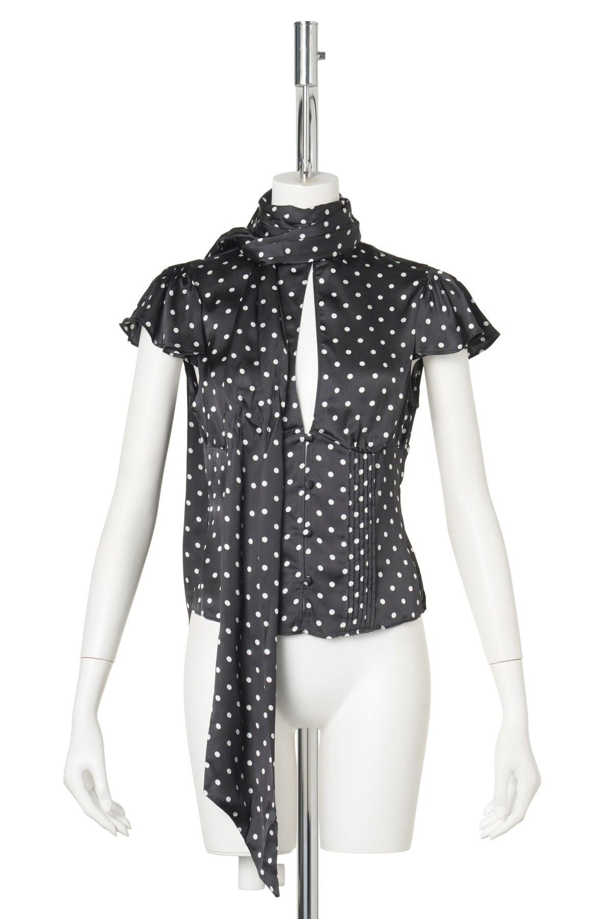 ARA TOP / 012:BLACK MICRO DOT