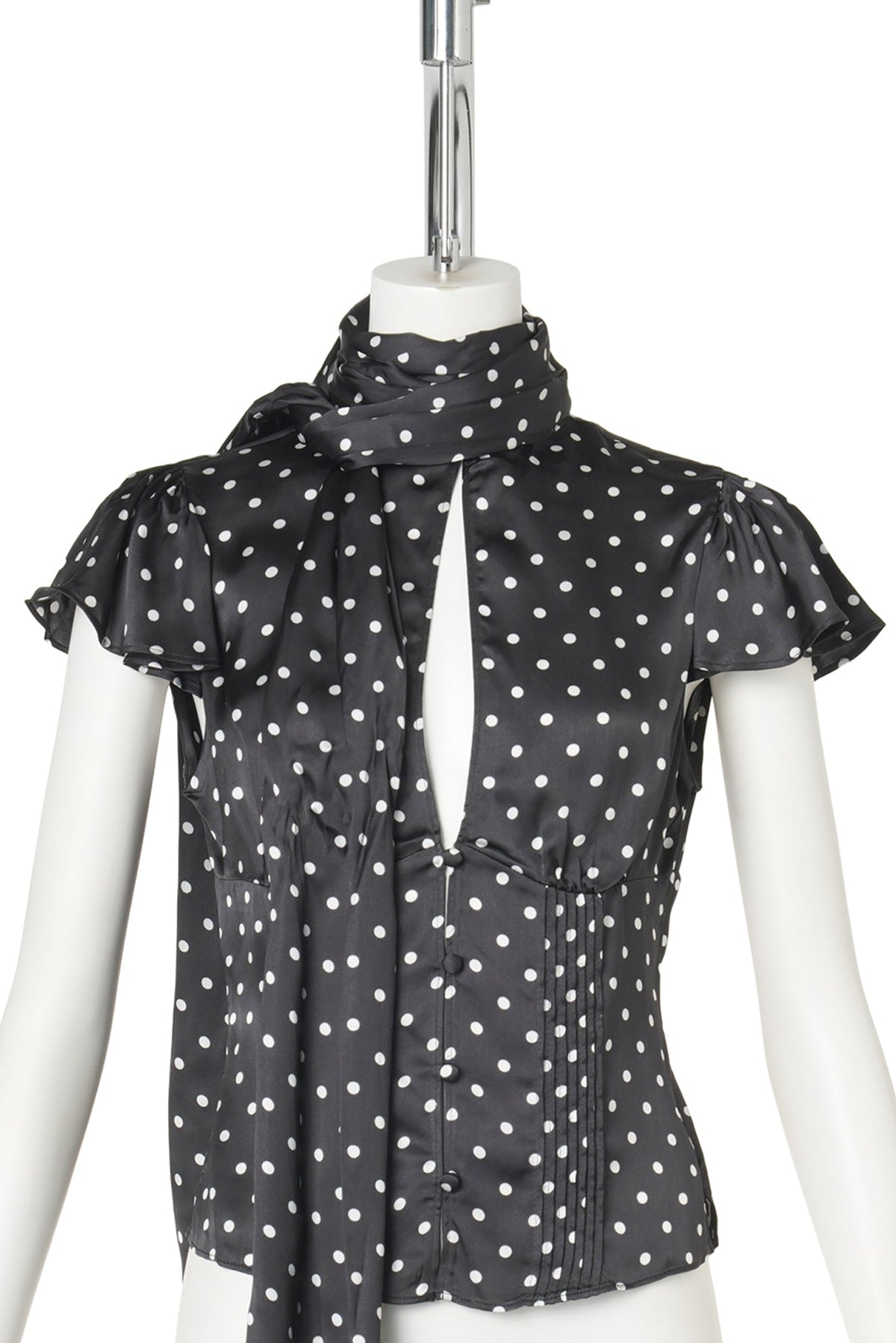 ARA TOP / 012:BLACK MICRO DOT