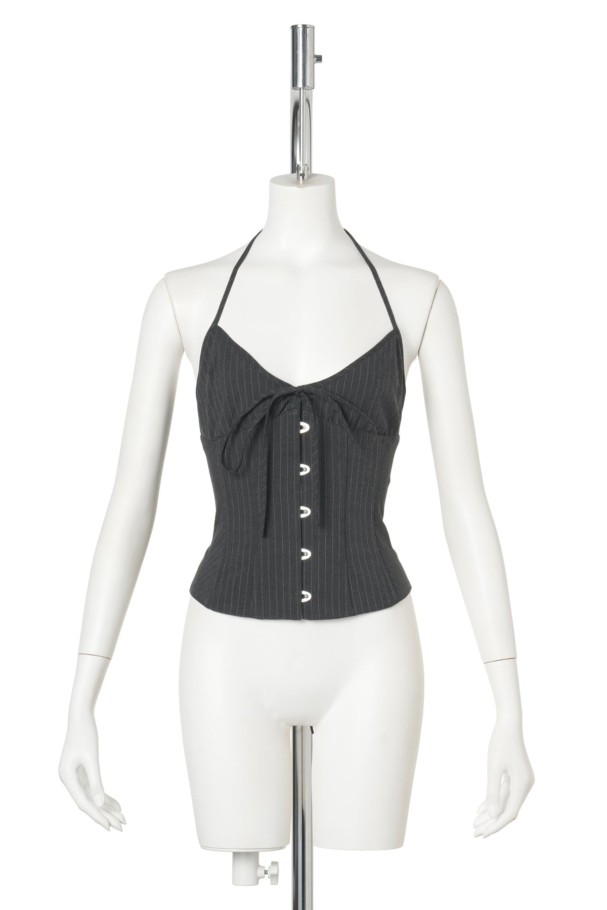 MARINI CORSET TOP / 022:GREY PINSTRIPE