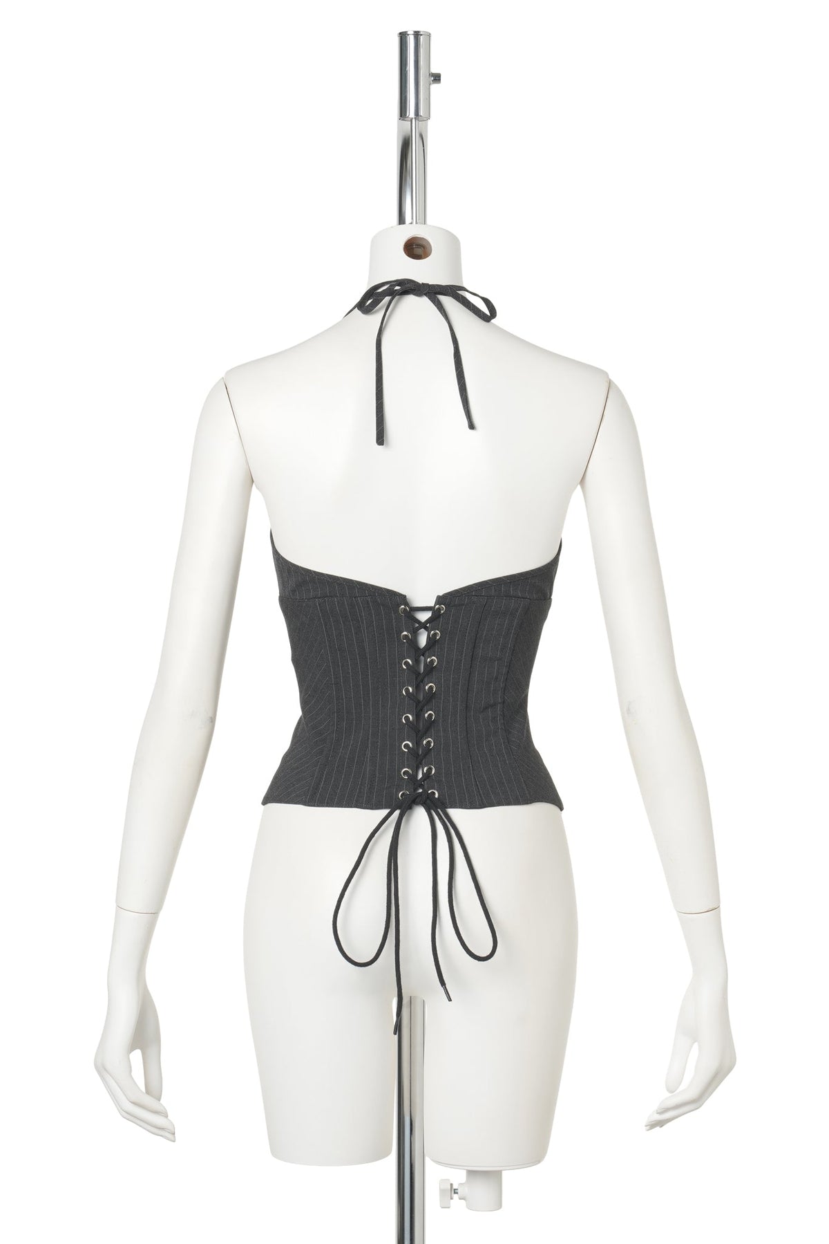 MARINI CORSET TOP / 022:GREY PINSTRIPE