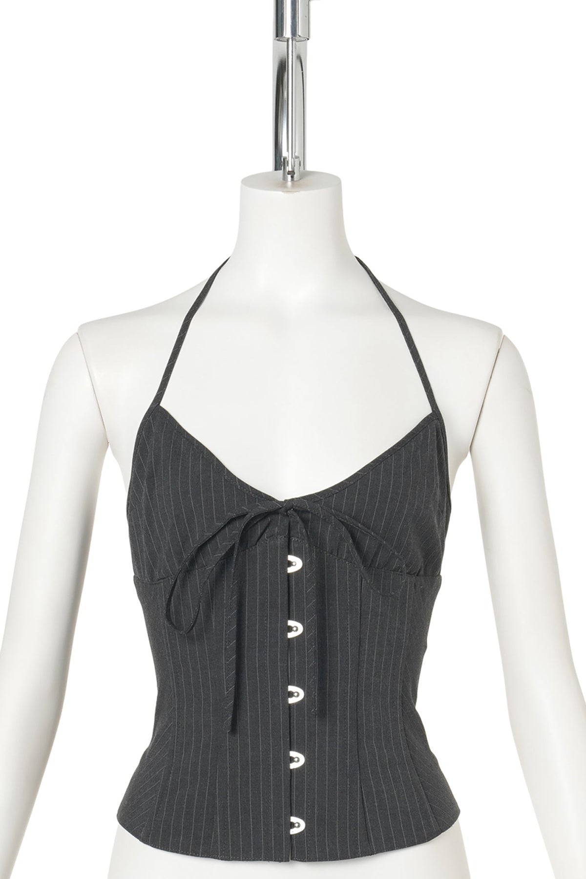 MARINI CORSET TOP / 022:GREY PINSTRIPE