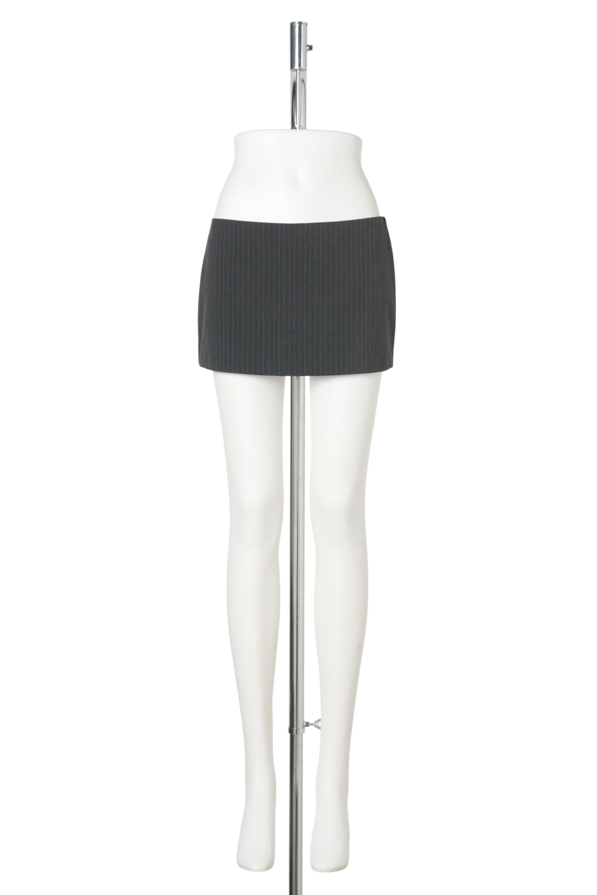 LILLIAN MINI SKIRT / 022:GREY PINSTRIPE