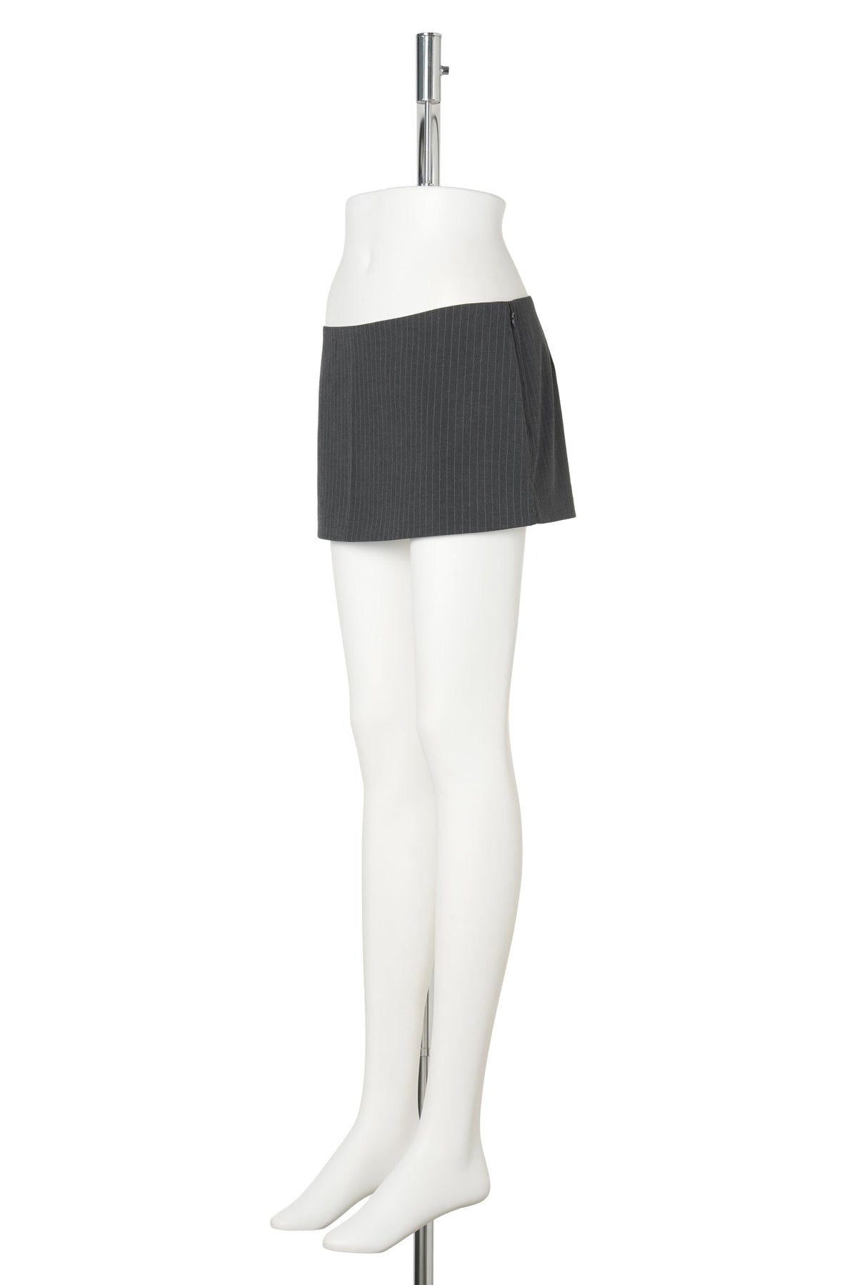 LILLIAN MINI SKIRT / 022:GREY PINSTRIPE
