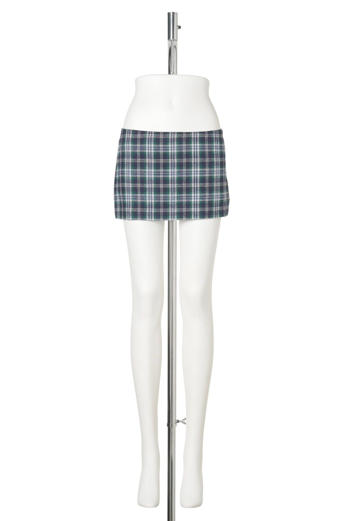 LOW RISE TARTAN MINI SKIRT / 305:EMERALD NAVY CLASSIC TARTAN COMBO
