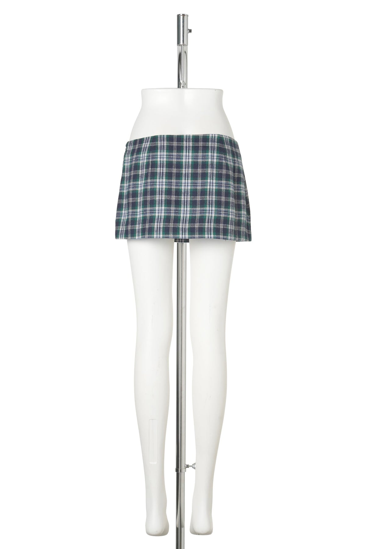 LOW RISE TARTAN MINI SKIRT / 305:EMERALD NAVY CLASSIC TARTAN COMBO