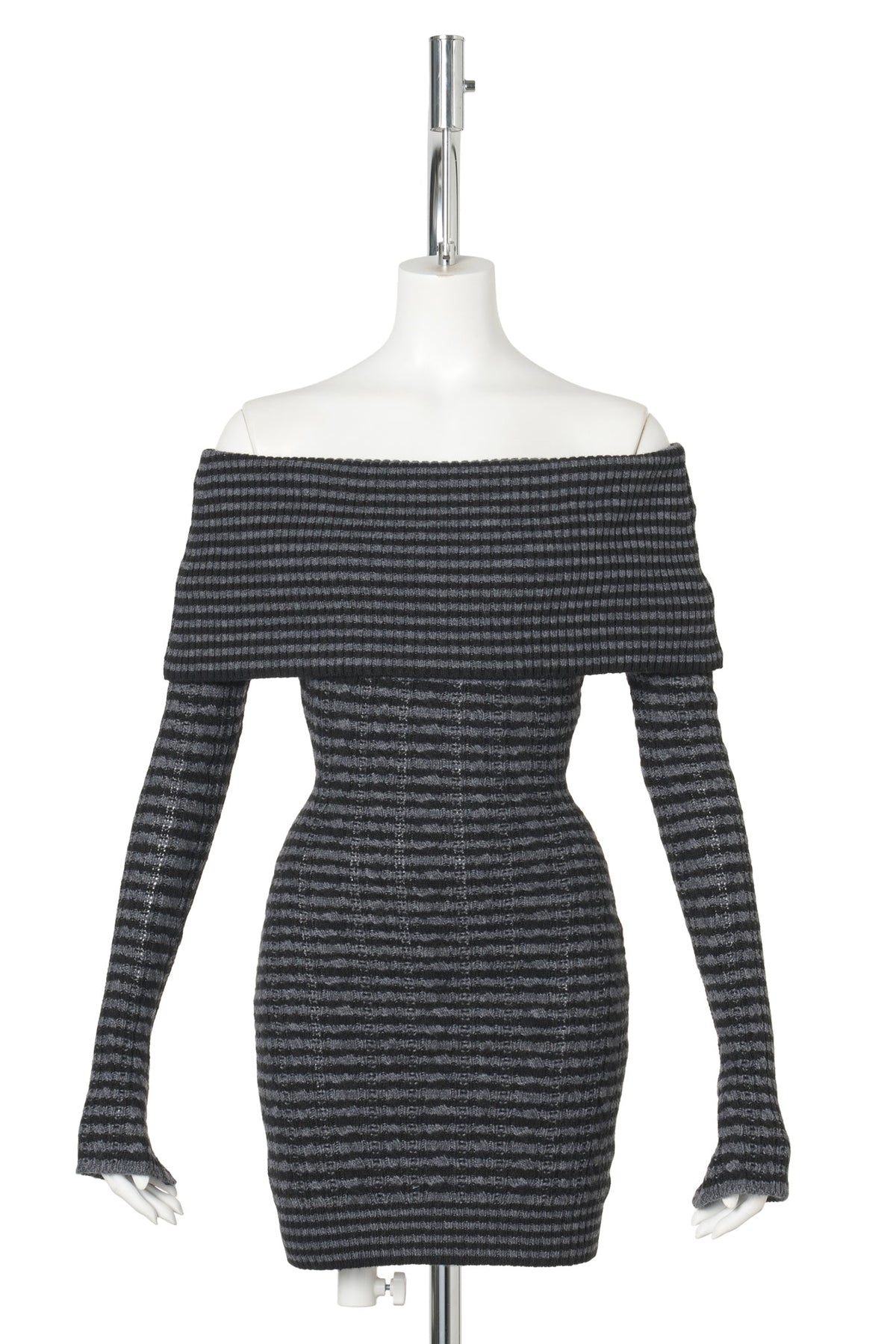 NOELLE DRESS / 473:MIDNIGHT STRIPE