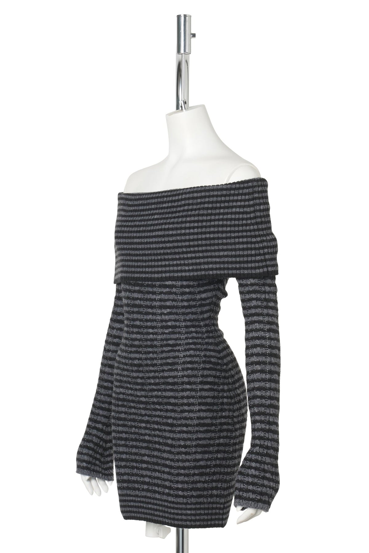 NOELLE DRESS / 473:MIDNIGHT STRIPE