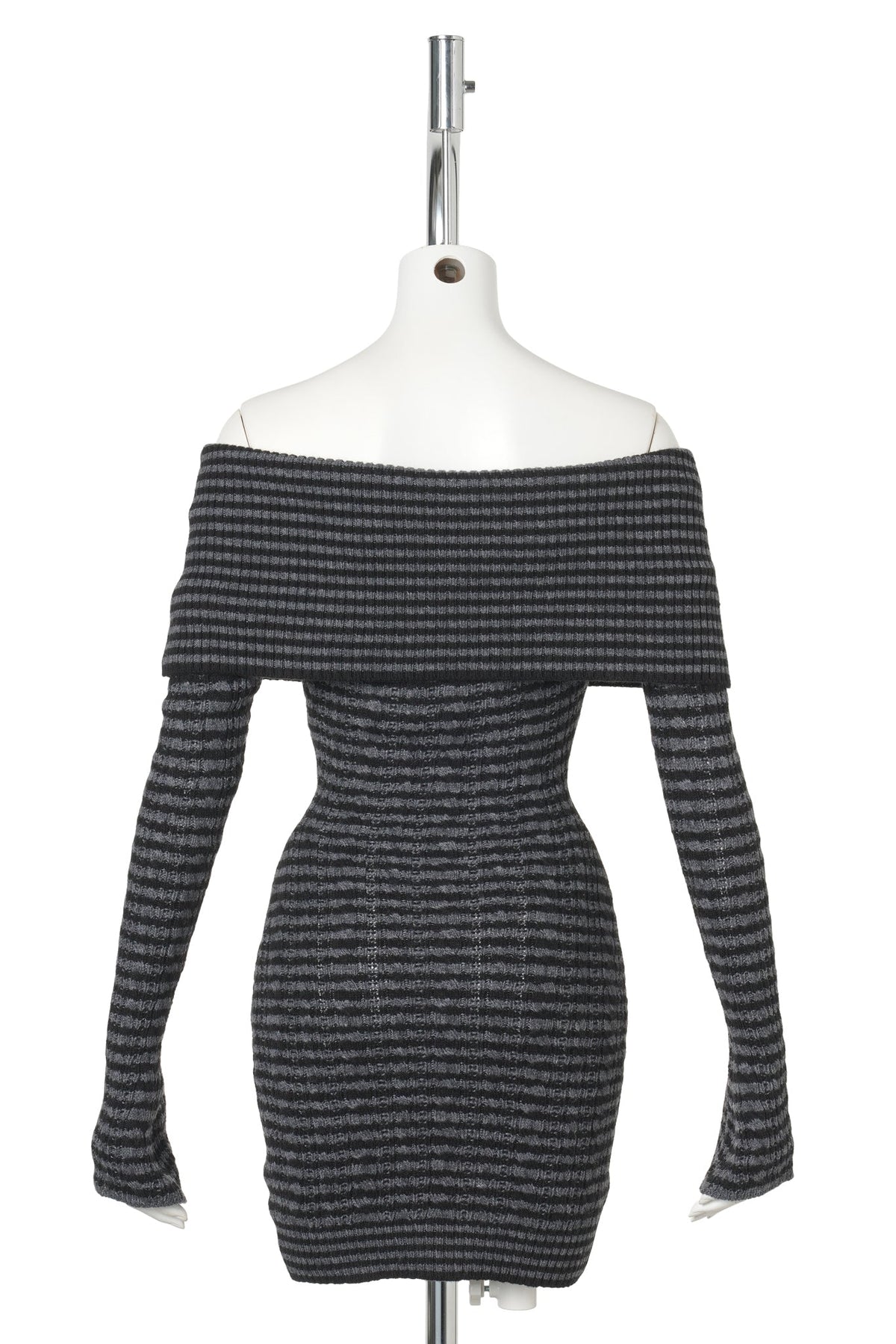 NOELLE DRESS / 473:MIDNIGHT STRIPE