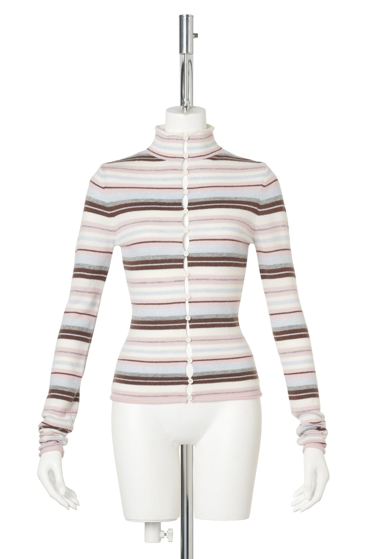 CHLOE CASHMERE SWEATER / 690:PINK MULTI STRIPE