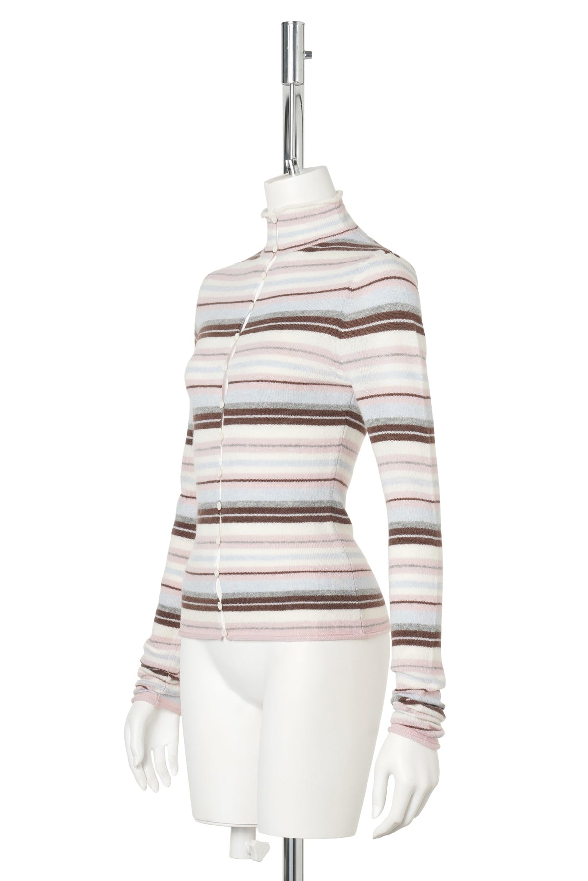 CHLOE CASHMERE SWEATER / 690:PINK MULTI STRIPE